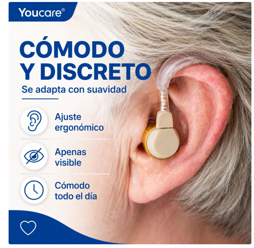 AMPLIFICADOR AUDITIVO YOUCARE® RECARGABLE [PROMOCIÓN] 🔥 COMPRA 1 LLÉVA  2 -