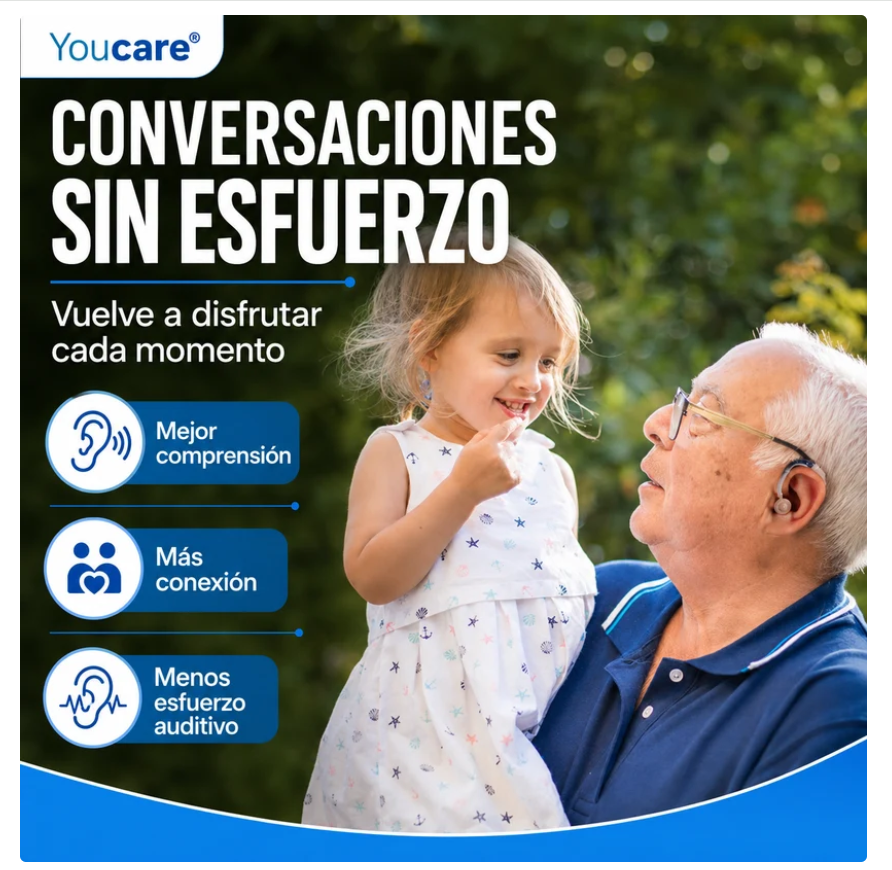 AMPLIFICADOR AUDITIVO YOUCARE® RECARGABLE [PROMOCIÓN] 🔥 COMPRA 1 LLÉVA  2 -