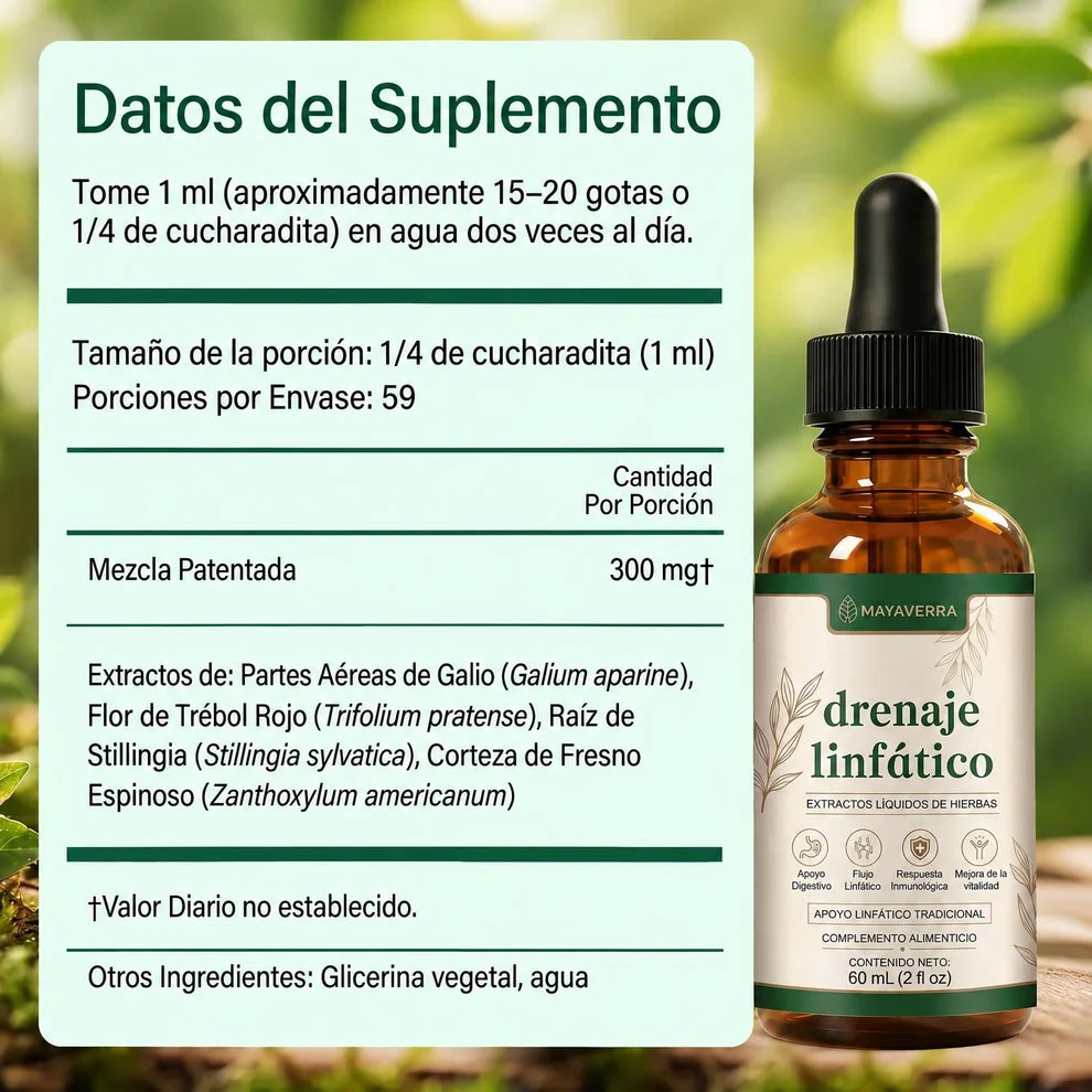 Drenaje Linfatico Mayaverra — Gotas Naturales - 🔥 Adios Grasa e Retención -  Pague 3 y Reciba 4
